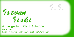 istvan viski business card